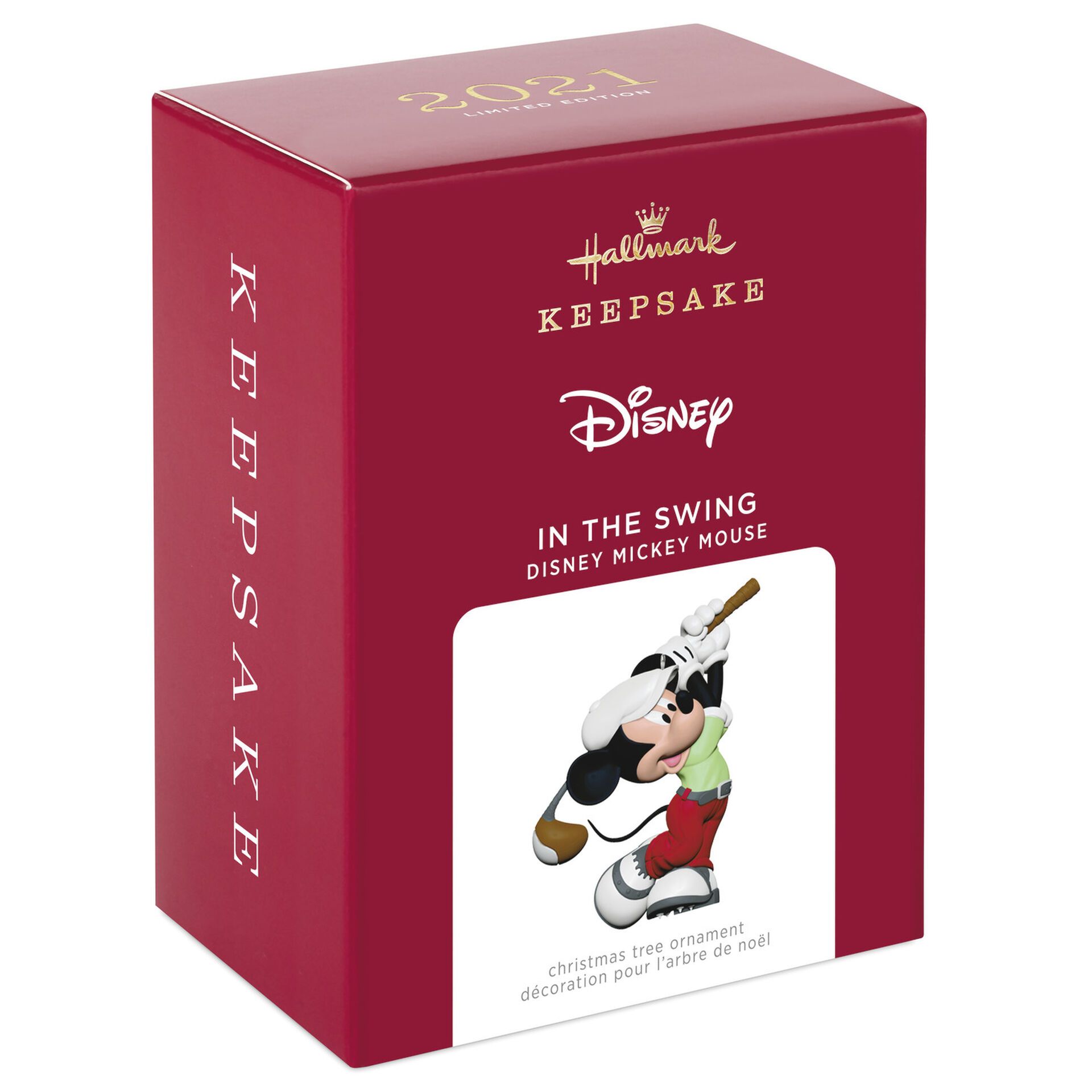 Christmas Tree Ornament - Disney Mickey Mouse In Golf Swing