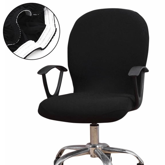 TELOLY ODOMY Universal Elastic Office Chair Cover, Washable Removable Computer Desk Chair Cover