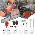 thumbnail image 6 of TOPTENG Gas Cordless Chainsaw 20 inch, 2-Cycle Gasoline Powered Chain Saw, 68CC Handheld Cordless Chainsaw, Automatic Chain Oiler, Garden Tool for Cutting Wood Trees, 6 of 7