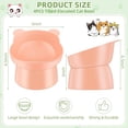 thumbnail image 5 of 4Pcs Cat Bowl Anti Vomiting Raised Cat Bowls Ergonomic Tilted Cat Bowl Expedient, 5 of 6