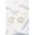 thumbnail image 2 of Double Circle Thread Beaded Earring Black, 2 of 5