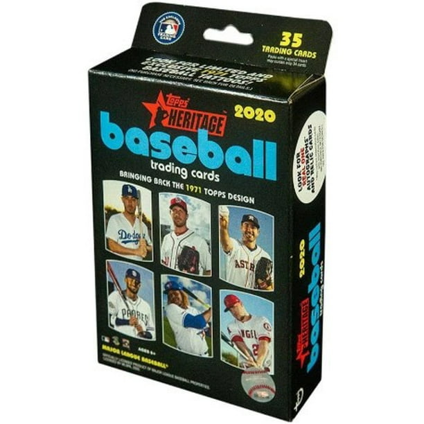 MLB Topps 2020 Heritage Baseball Trading Card HANGER Box [35 Cards