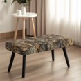 thumbnail image 4 of Yuyamidu Camo Stretch Dining Bench Cover Washable Dining Room Bench Covers with Elastic Edge Easy to Install Rectangle Seat Protector Gift for Holiday, 4 of 8