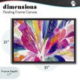 thumbnail image 4 of Stupell Industries Modern Flower Burst in Vibrant Tones Black Floating Frame Canvas Art, 31 x 21, by Chromatic Storm Studio, 4 of 8