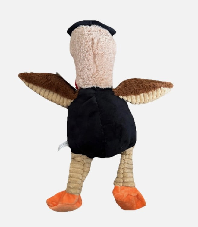 Think Dog Pirate Chicken Dog Toys – Squeaky Plush – Brown - 18" Tall - Large