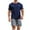 Blue, variant on GERsome Men's Short Sleeve Crewneck Pullover Tops and Shorts Set 2 Piece Workout Outfits Casual Summer Tracksuits Sets XL-4XL