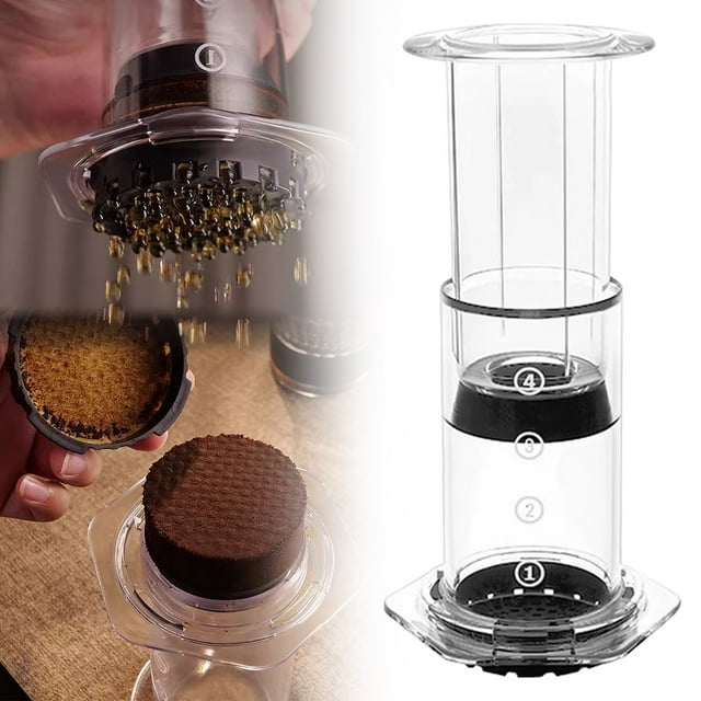 Liquidation! Plertrvy Cafetière Portable Nouvelle Machine à Filtre Profitez d'Un Café Riche à Tout Moment et en Tout Lieu – Cafetière Filtre Portable Extraction de Saveur pour Votre Café1 Cafetière à Pression Mélangeur de Cuisine
