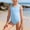Blue, variant on Zecgelong Girls Piece Swimsuit Solid Color Toddler Bathing Summer Beachwear For Kids Black Size 3-4 Years