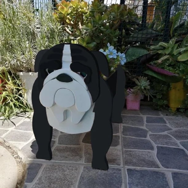 Perros de dibujos animados Maceta PVC Animal Maceta Planta suculenta Maceta Adorno de jardín (I) Ndcxsfigh Libre de BPA