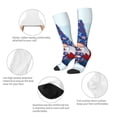 thumbnail image 3 of Naloa Cute Gnomes in USA1 Thigh High Socks Extra Long Stretchy Sock Women Over Knee High Opaque Stocking Daily Wear, 3 of 6