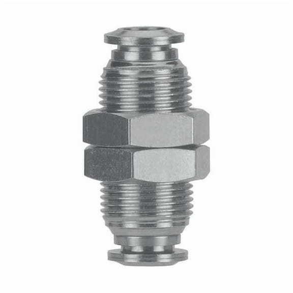 Aignep Usa Bulkhead Mender,SS,6mm Tube,250 psi 60050-6