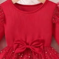 thumbnail image 5 of ATOGUTA Dresses for Girls Ruffle Tulle Tutu Dresses Cute Summer Party Princess Sundress Size 1T-10. Red, 5 of 6