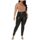 thumbnail image 4 of MKLEKYY Leggins de mujer de vestir, pantalones de cuero negros ajustados de cintura alta de talla grande para mujer, pantalones casuales elásticos, pantalones de cuero, 4 of 4
