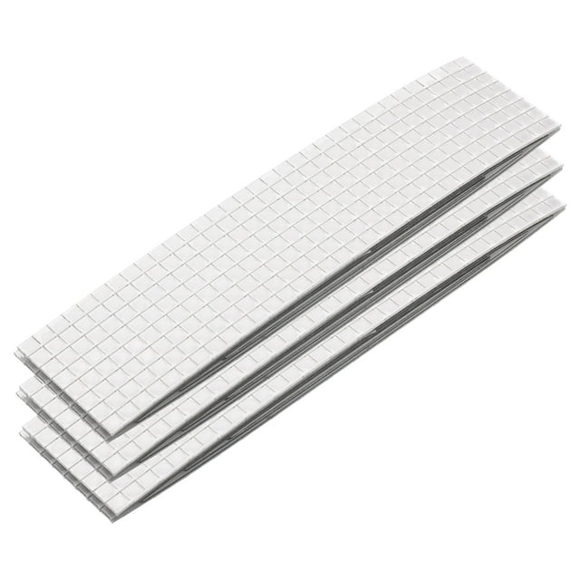 Unique Bargains 5760pcs Mosaic Tile Sticker, 5x5mm Self-Adhesive Square Glass Tiles for Craft, Disco Balls, Photo Frame, Silver Tone