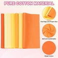 thumbnail image 3 of Uxcell 14 Pcs 8" x 8" Solid Cotton Fabric Bundles Precut Fabric Square for Sewing Patchwork Orange, 3 of 6