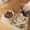 Beige, variant on Ke1Clo Cat Food and Water Bowl Set, Automatic Cat Feeder, Cat Feeder and Water Dispenser Two in One Feeder Set