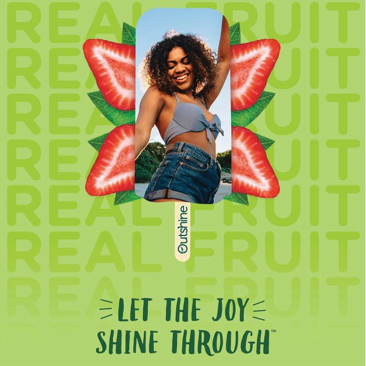 Outshine Strawberry Frozen Fruit Bars Value Pack, Non-GMO, Gluten Free, 12 Ct