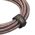 thumbnail image 2 of Clef Audio Labs  XLR Male to XLR Female, Black Zinc Alloy Shell/Grey Copper Braided  1FT-1PK, 2 of 6