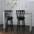 thumbnail image 6 of Hillsdale Savana 43.5" Wood Contemporary Bar Height Swivel Stool in Black Finish, 6 of 14