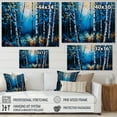 thumbnail image 4 of Designart Blue Birch Forest II Canvas Wall Art, 4 of 5