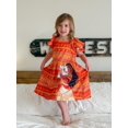 thumbnail image 3 of Vestido naranja sin hombros para niña pequeña Disney Moana 3-4T, 3 of 7