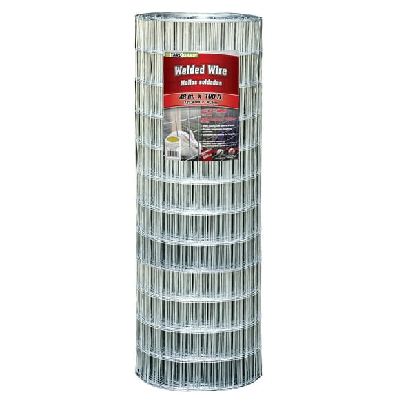 YARDGARD 48 inch by 100 foot 12.5 gauge 2 inch by 4 inch mesh galvanized welded wire