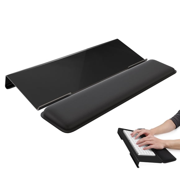 Soporte de muñeca para teclado Laborio para escritorio (negro)