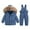 Blue, variant on GYRATEDREAM Toddler Boys Snowsuit Girls Snow Pant and Jacket Bib Winter Kids Clothes Coat 1-5T