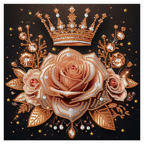 Crown Rose Diamond Art Painting Kit