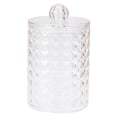 thumbnail image 2 of Acrylic Qtip Holder Dispenser, Bathroom Jars with Lids Set, Cotton Swab Storage Box,Vanity Organizer Canisters, Cotton Pad & Ball Holder, Restroom Bathroom Organizer, Makeup Storage Canisters,A, 2 of 6