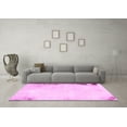 thumbnail image 3 of Ahgly Company Indoor Square Solid Pink Modern Area Rugs, 5' Square, 3 of 4
