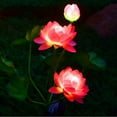 thumbnail image 5 of Vikakiooze 2023 Promotion on sale, Solar Lotus-Flower Light 2PCS Solar Flower Lights Outdoor Solar Yard Decoration Lights Landscapes Lamp For Patio Lawns Pathways, 5 of 8
