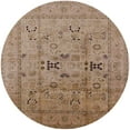 thumbnail image 1 of Ahgly Company Indoor Round Mid-Century Modern Light Brown Oriental Area Rugs, 4' Round, 1 of 6