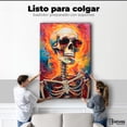 thumbnail image 2 of Cuadro Decorativo Canvas Cráneo Con Cigarro 60x90, 2 of 4