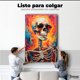 thumbnail image 2 of Cuadro Decorativo Canvas Cráneo Con Cigarro 60x90, 2 of 4