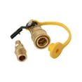 thumbnail image 2 of Flame King 1/4" RV Propane Quick Connect Adapter with Shutoff Valve & Full Flow Plug, 2 of 7