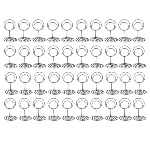 40PCS Table Number Holders Place Card Holder Cards Stand Name Menu Clips, Sign for Wedding Birthday Party