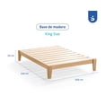 thumbnail image 5 of Base De Madera Armable Sensei Nigra King Size Sensei Sensei Clásico, 5 of 5