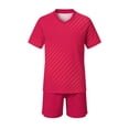 thumbnail image 2 of hengsof Kids Soccer Jersey Athletic Sports Shirt with Short Set Breathable Lightweight Training Uniform 4-14Y, 2 of 8