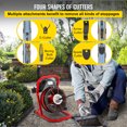 thumbnail image 5 of KFFKFF 50 Ft x 1/2 Inch Drain Cleaner Machine fit 1 Inch (25mm) to 4 Inch(100mm) Pipes Drain Cleaning Machine Portable Electric Drain Auger with Cutters Glove Drain Auger Cleaner Sewer Snake, 5 of 9