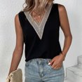 thumbnail image 1 of Camisetas Sin Mangas Cortas Lady Camisole Vest Casual Style Tank Top Vest V Neck Daily Outfit (Negro XXL) Ygjytge para Mujer Negro T M, 1 of 5