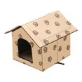 thumbnail image 2 of Cueva plegable Salvador casa refugio para mascotas al aire libre cama desmontable a prueba de lluvia Beige M, 2 of 10