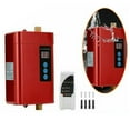 thumbnail image 2 of 24 x 13.5 x 6.5 cm 3000W 110V Red Tankless Water Heater Electric Whole House Instant Hot On Demand 28-55 ℃, 2 of 10