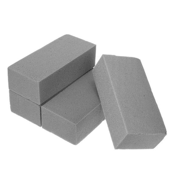 UPOUART 4-Pack Grey Floral Foam Blocks Rectangular Shape for Water Absorption Garden Flower Arrangements and Decorations