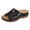 Black, variant on Women's Hollow Solid Color Fashion Thick Soled Slippers Large Size Spring And Summer Fish Mouth Rest Beach Sandals