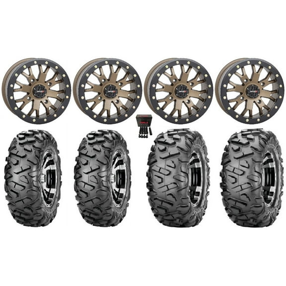 System 3 SB-4 Bronze (4 3) 14" Wheels 26" BigHorn Tires Sportsman RZR Ranger