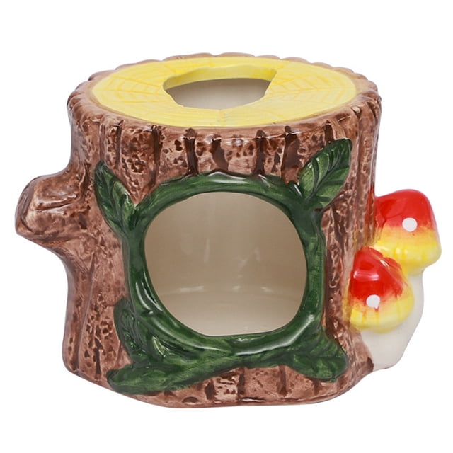 Hamster House Ceramic Cool: Adorable Mouse Bed Small Animal Hideout for Summer