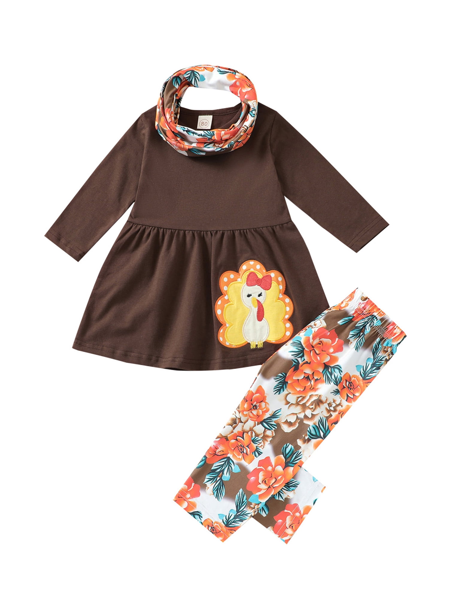 Baby Girls Thanksgiving Clothes Sets 
