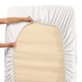 thumbnail image 4 of Clara Clark Ensemble de Draps de Lit 3pc Premier de la Collection 1800, Simple XL / Taille Unique (39 "x80"), Blanc, 4 of 4