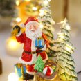 thumbnail image 2 of Christmas Lighted Landscape Resin Craft Miniature Gift for Friends (Santa Claus), 2 of 8